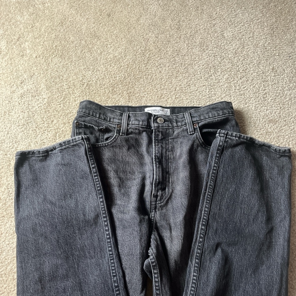 Abercrombie & Fitch Black Straight Jeans Classic Style
